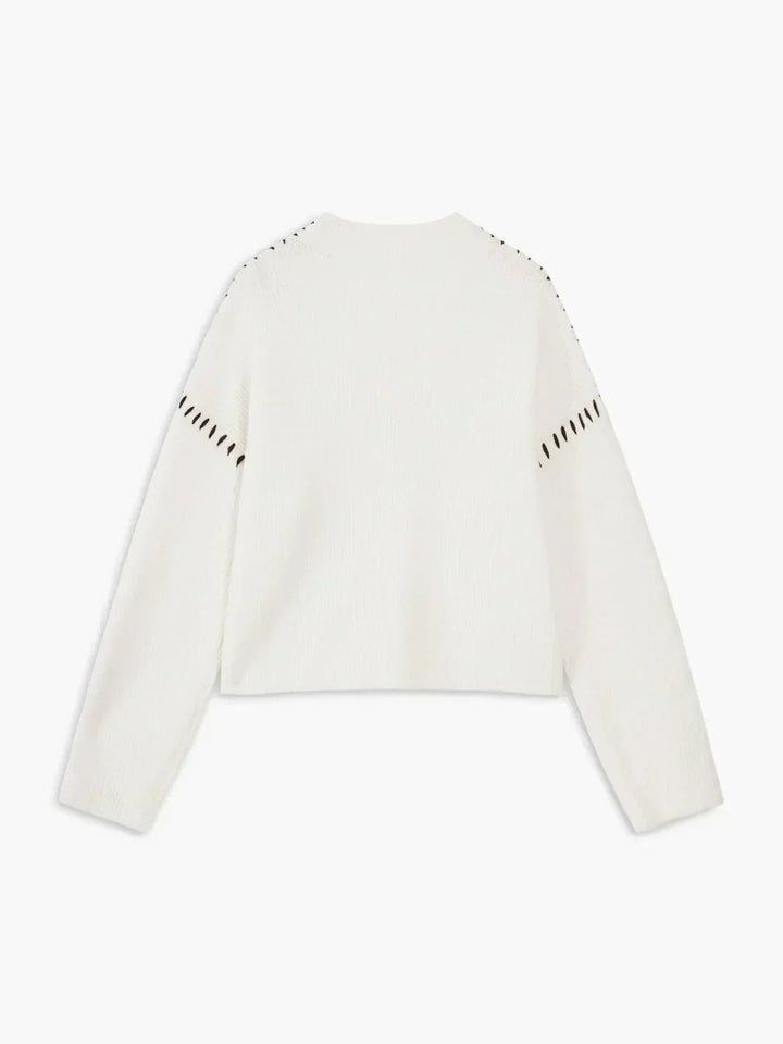 Jolene – Oversized Whipstitch Detail Jumper