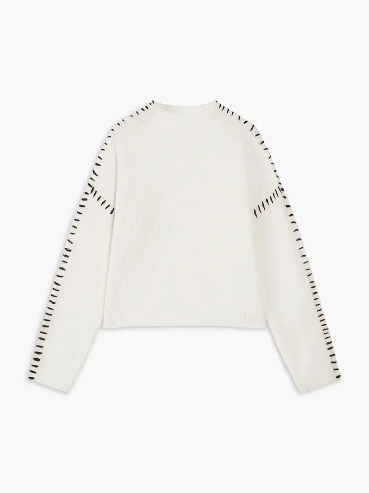 Jolene – Oversized Whipstitch Detail Jumper