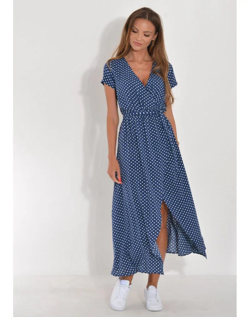 Cherie – Floral Wrap Midi Dress
