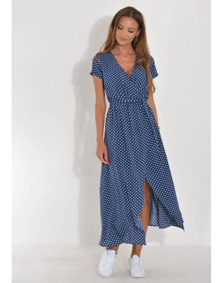 Cherie – Floral Wrap Midi Dress