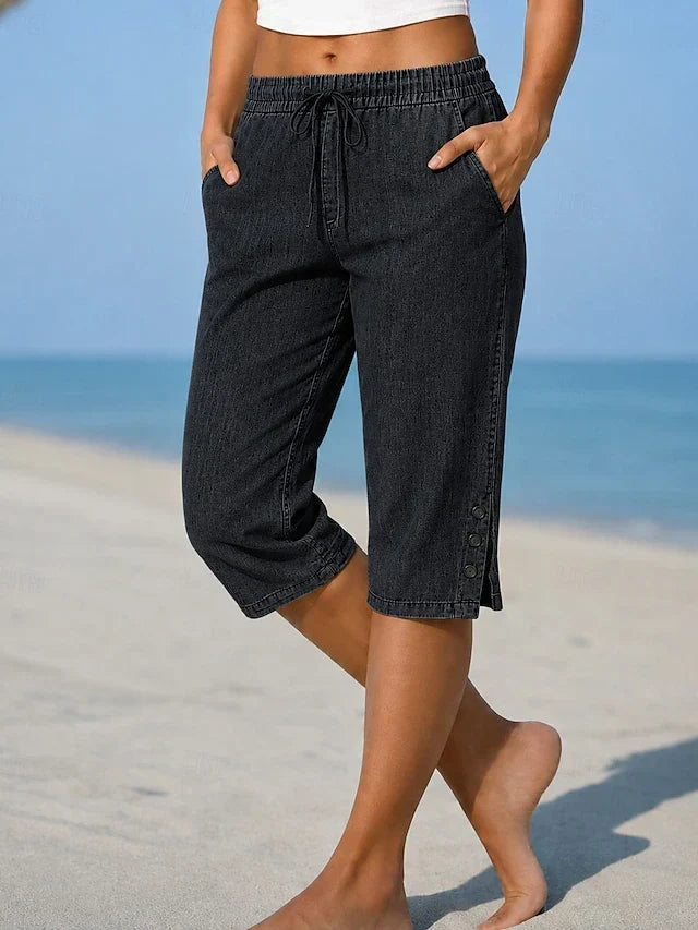 Jodie – Relaxed Calf-Length Capri Pants