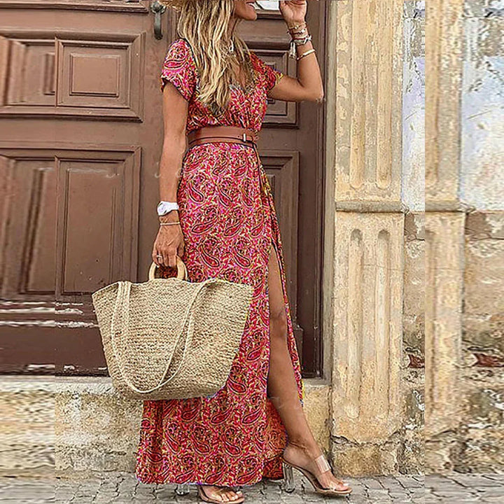 Michelle – Floral Boho Maxi Dress