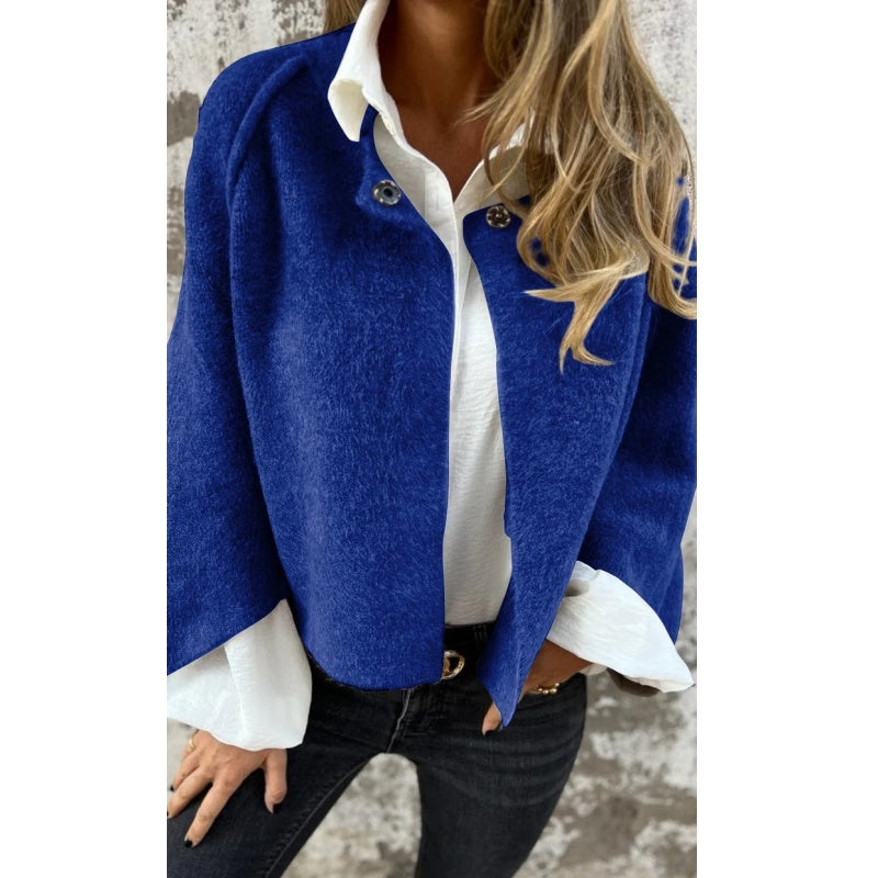 Shirley – Cropped Button-Front Knit Cardigan