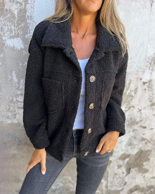 Lynn – Cosy Teddy Shacket Jacket