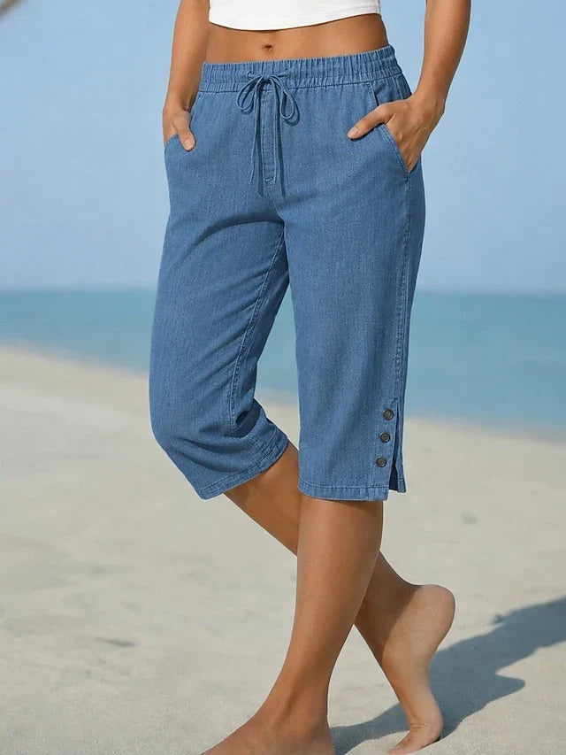 Jodie – Relaxed Calf-Length Capri Pants