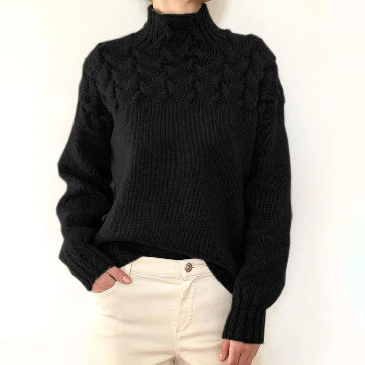 Myra – Cable Knit Turtleneck Jumper